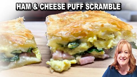 HAM & CHEESE PUFF SCRAMBLES, Perfect Anytime Breakfast Food