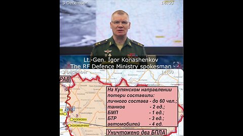 03.12.22 ⚡Russian Defence Ministry report on the progress of the deNAZIfication of Donbass