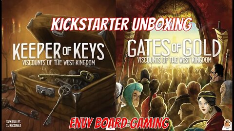 Kickstarter Unboxing: Viscounts of the West Kingdom Big Box - Gates of Gold, Keeper of Keys