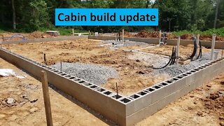 Rustic cabin build update & time lapse(s) Southern Illinois land