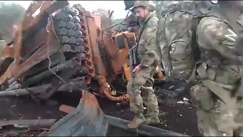 Two Russian BM-21 MRLs destroyed! #RussiaUkraineWar!