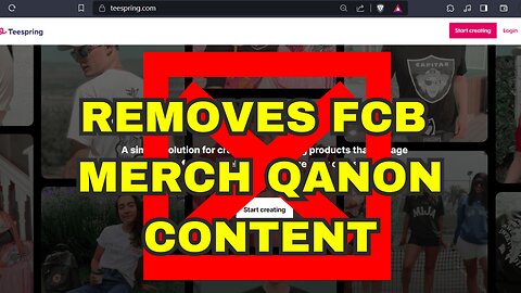 TEESPRING!! FCB MERCH GETS REMOVED - QANON CONTENT NO.17 & GOD'S ARMY