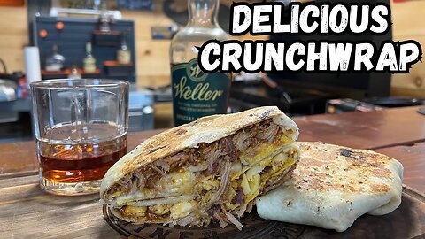PULLED PORK AND MAC AND CHEESE CRUNCHWRAP