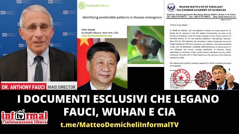 DOCUMENTI ESCLUSIVI LEGANO FAUCI WUHAN E CIA