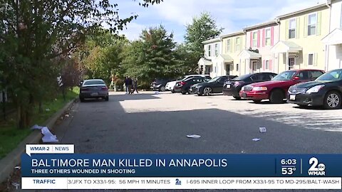 3 shot and a Baltimore man killed in Annapolis