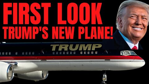 TRUMP'S NEW CAMPAIGN PLANE 1ST LOOK! - TRUMP NEWS