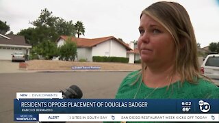 Rancho Bernardo residents oppose placement of Douglas Badger