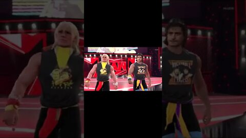 WWE 2k22 Rock N Roll Express Entrance With TitanTron #shorts