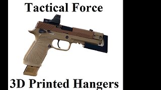 I review 3 different Tactical Force 3D Printed Hangers in PLA+ .