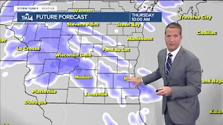 Rain and snow mix blowing through Thursday morning