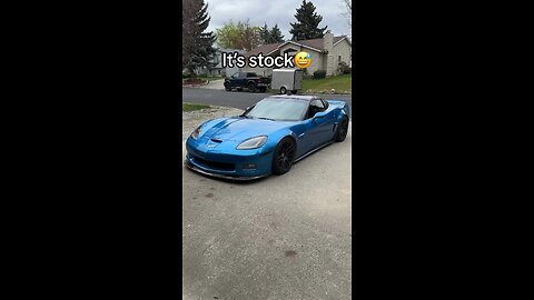 Guy has extremely loud Corvette