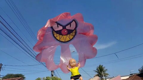 Kite Pipa Paraquedinha Toy Parasail Toy Skydiver