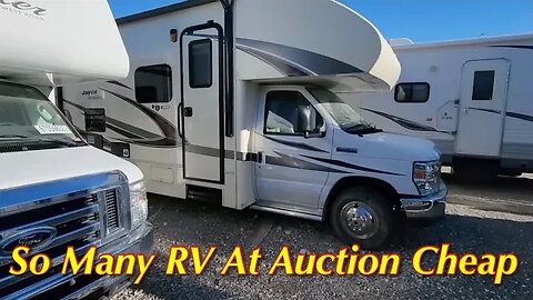 So Many RVs At Auction Cheap, Copart Walk Around