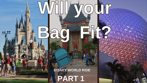 Will your Bag fit on a Disney World Ride: Part 1