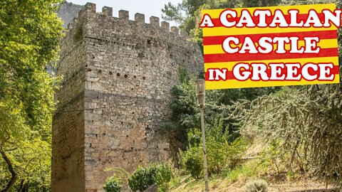 A catalan castle in the middle of Greece
