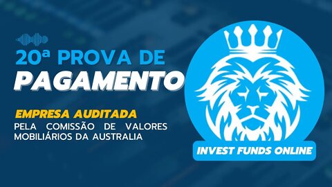 Invest Funds Online - Saque de $38.00, isso é mais uma prova de pagamento