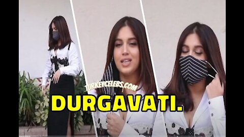 Bhumi Pednekar promoting Horror Comedy Durgavati.