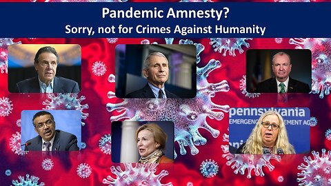 Now Leftists want Pandemic Amnesty | Survey says: NO!