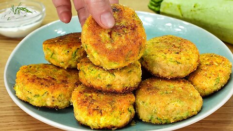 Zucchini is tastier than meat! Fast and incredibly tasty! Cooking zucchini chops