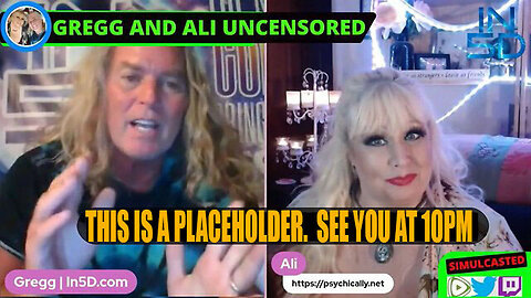 PsychicAlly and Gregg In5D LIVE and UNCENSORED #0022 Sept 5, 2023