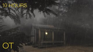 Stormy Night in The Smoky Mountains| Rain & Rolling Thunder Sounds for Relaxation| Sleeping| Study|