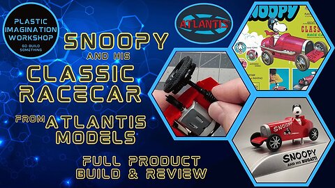 Snoopy and his Race Car from Atlantis Models-Full Scale Model Build & Review