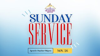 SUNDAY 2022-12-18 - THE CROSS AND THE NAME {THE MAKING OF JESUS} (PART TWO) - APOSTLE OSAIHIE ODIGWE