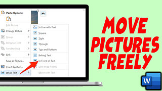 How To Move Pictures In Microsoft Word Around Freely