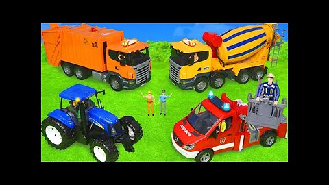 A Garbage Truck Recycles Waste for Kids!