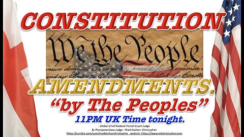 Constitution Re-Write TONIGHT!