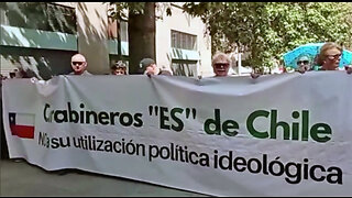 SOCIO ONG REALIZA PROTESTA Y HACE ENTREGA DE CARTAS DIRIGIDAS A GENERAL DIRECTOR DE CARABINEROS