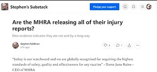 VAERS And Now MHRA Are Not Publishing All Legitimate Reports Received!