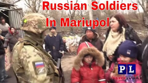 Russian Soldiers Evacuate Children from Dangerous Areas of Mariupol