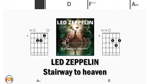 LED ZEPPELIN - Stairway to heaven - (Chords & Lyrics like a Karaoke) HD