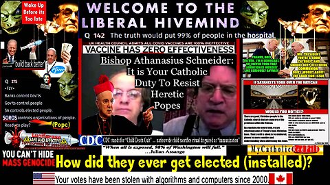 Evidence Ratzinger is acting Pope; "Pope" Francis is PR front; Pope & Cardinals are a Satanic Coven