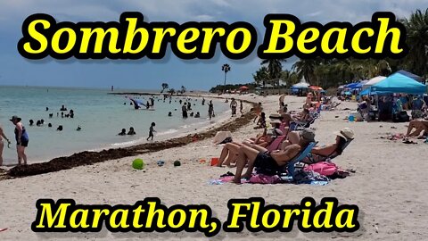 Sombrero Beach- Marathon, Florida and houses nearby🇺🇸 June 2021