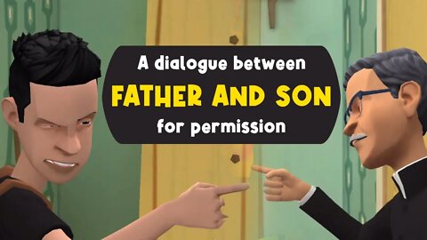 Father and Son English Conversation | How to Start English Conversation | English Cartoon Video