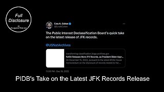 PIDB's Take on the Latest JFK Records Release