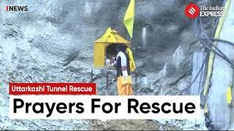 Uttarkashi Tunnel Rescue: Prayers Offered at Tunnel Rescue Site Amid Rescue Operation