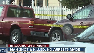Man shot and killed, no arrests made