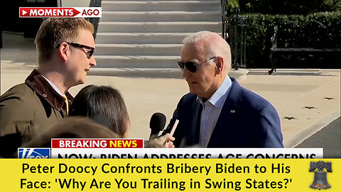 Peter Doocy Confronts Bribery Biden to His Face: 'Why Are You Trailing in Swing States?'
