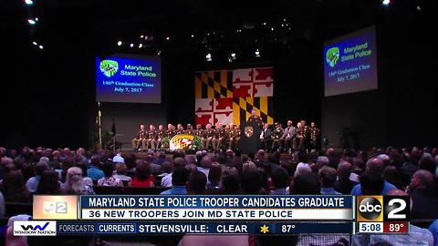 Maryland State Police welcomes 36 new members