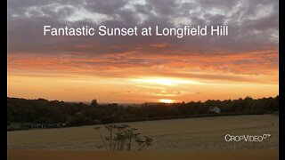 Fantastic Sunset at Longfield Hill, Kent, England