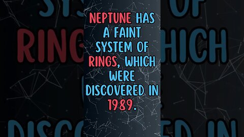 🌌Did you know this fact about Space? #shortsfact #funfactsshorts #spacefacts #neptune #rings #1989