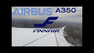 Finnair Airbus A350-900 Takeoff From Helsinki (4K)