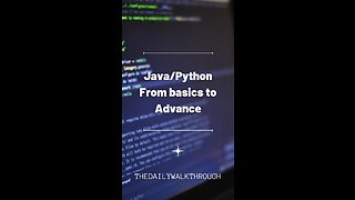 Java and Python Basic's to Advanced