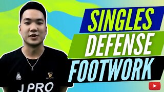 Singles Defense Footwork - Forehand and Backhand Sides - Badminton Lessons featuring JPRO TV