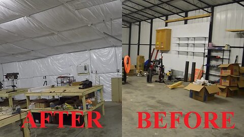 How to Insulate a Shop Yourself ~ How I made my metal shop bearable to be in