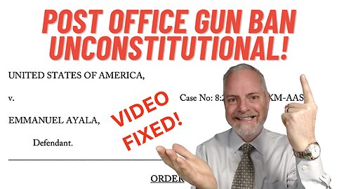 Post Office Gun Ban: UNCONSTITUTIONAL!