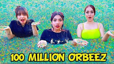 I Put 100,000,000 Orbeez Inside My Swimming Pool !!!